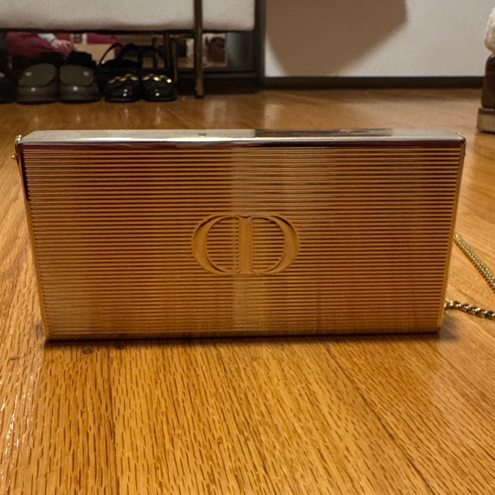 Dior Gold Clutch with Chain
